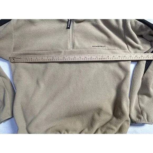 Numerals Urban Fit Beige Fleece Jacket Medium - Picture 7 of 15